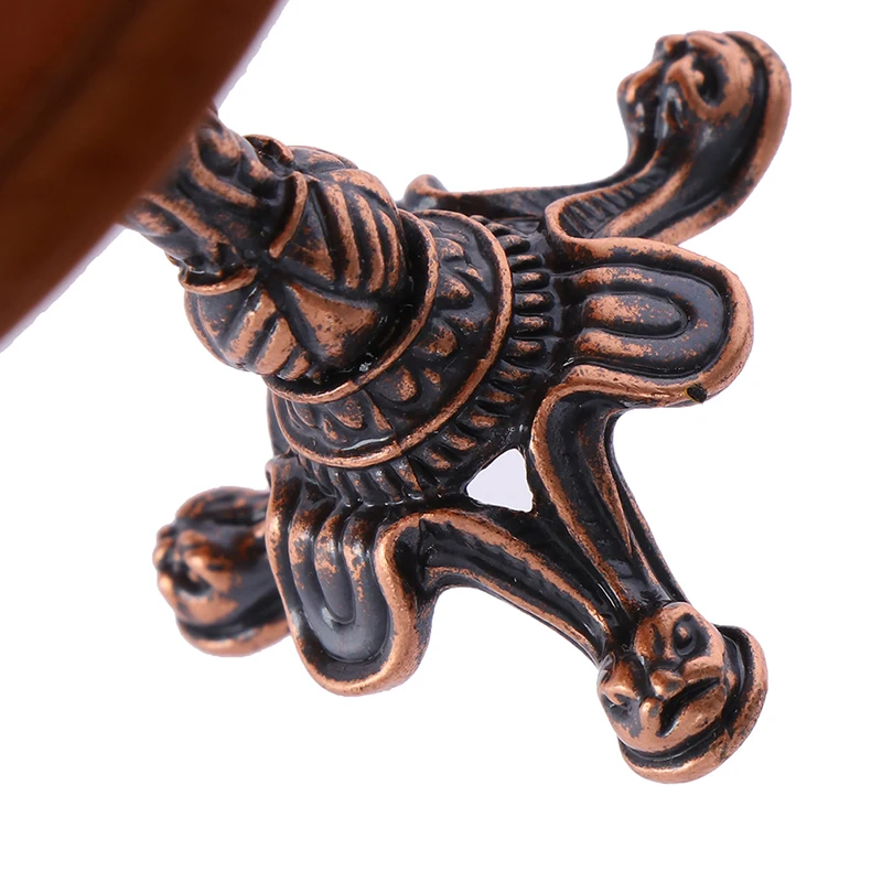 1pc 1/12 나무 인형 집 미니어처 정원/방 장식 복고풍 나무 가구 미니어처 라운드 나무 커피 의자/테이블