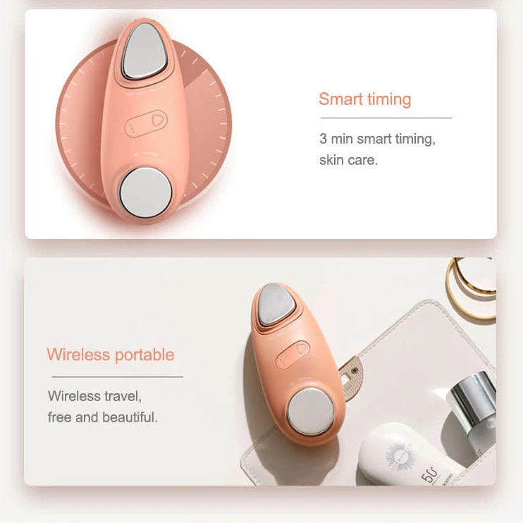 استيراد أداة التجميل تنظيف الاهتزاز المضادة للتجاعيد مدلك الوجه المطرقة معدات تجميل الوجه الساخنة والباردة #6