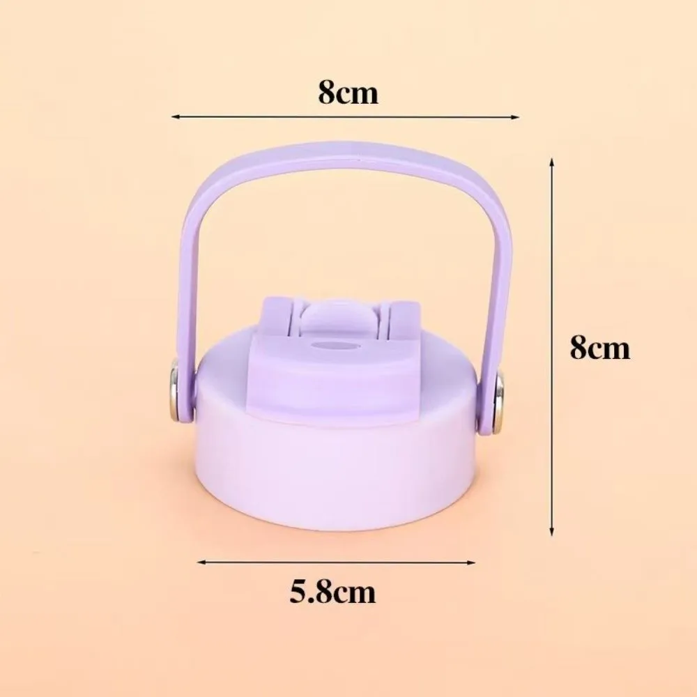PP Plastic Wide Mouth Lid Splash Spill Proof Wide Mouth Straw Lid With Big Handle Leak Proof Spill-proof Cup Cover