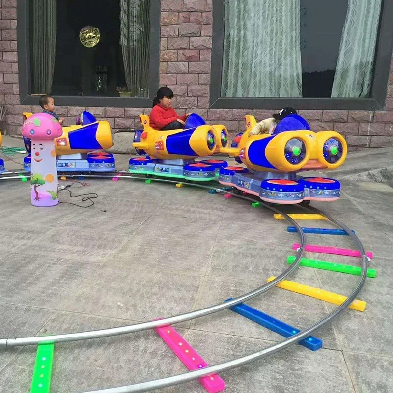 Paseos de atracciones comerciales Paseos de tren Kiddie que funcionan con monedas