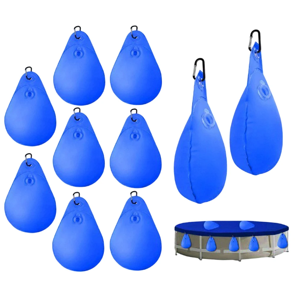 Heavy-Duty Pool Weights 13.5*9in PVC Water Bags Wear-Resistant Material Corrosion-Resistant Seasonal Maintenance