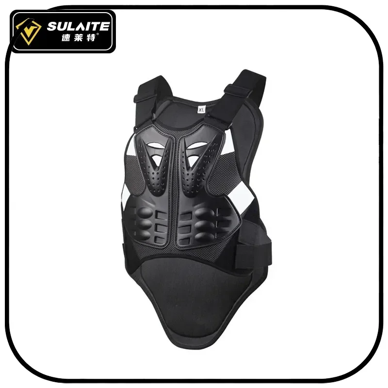 

SULAITE Motorcycle Chest Back Protector Spine Protection Armor Racing Skating Protective Vest For Adult Motocross Riders Skaters