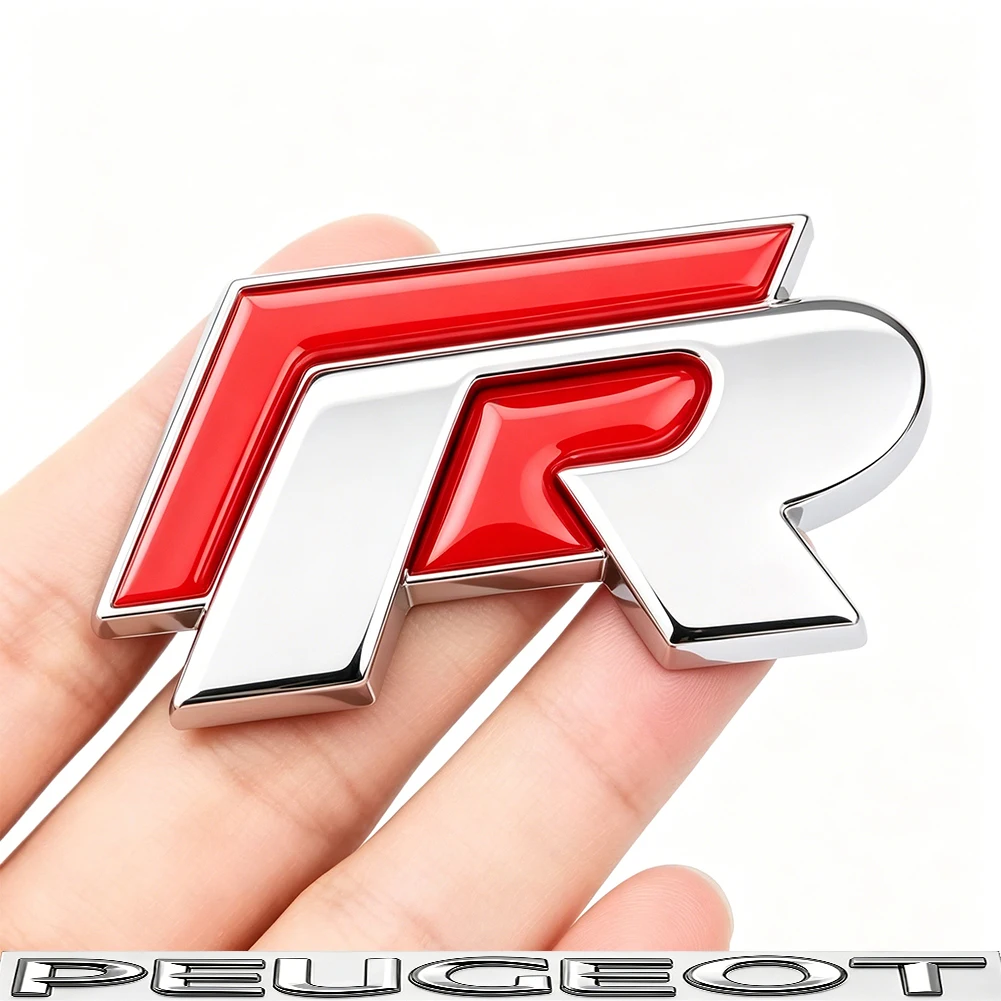 3D Metall R-Logo Aufkleber Auto Heckklappen-Emblem Aufkleber für VW Golf 5 6 7 MK7 MK6 Polo Jetta Scirocco Beetle Passat Tiguan – Detail 6
