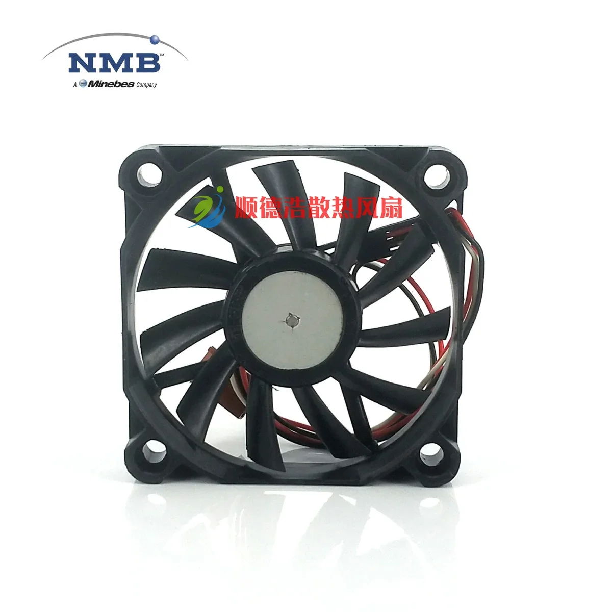 NMB مروحة تبريد خادم 3 أسلاك ، 2404kl-4w-b49 ، DC 12V ، 0.25A ، 60x60x10mm