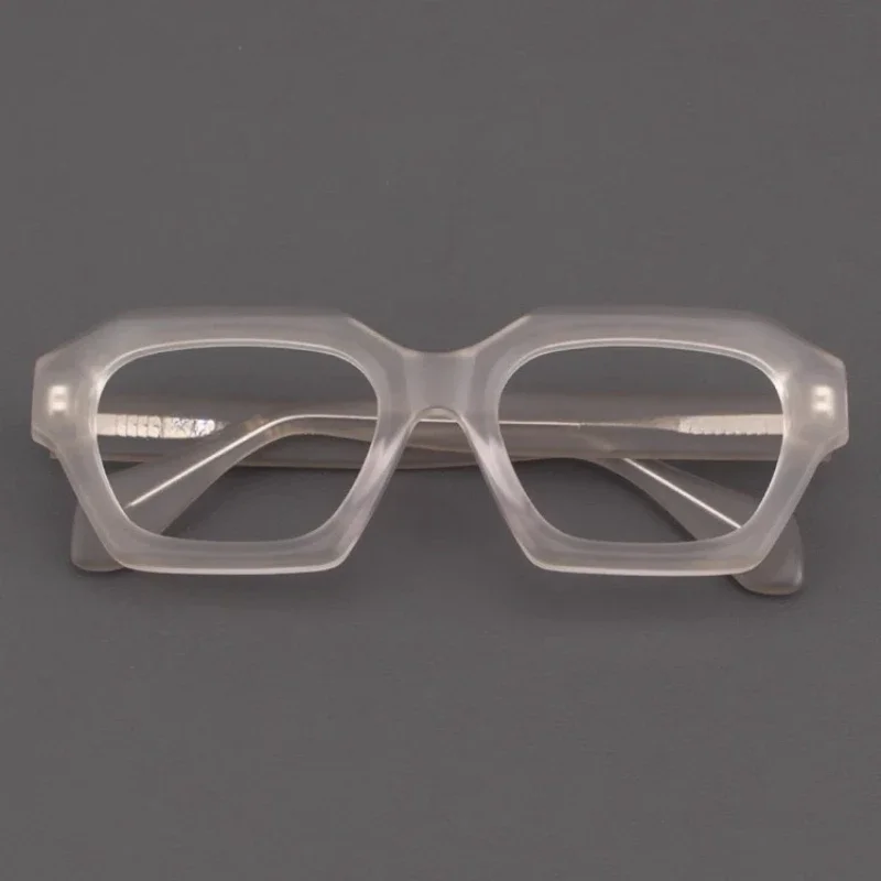 

Personality Premium Matte Acetate Rectangle Polygon Classical Eyeglasses Frame Unisex High Quality