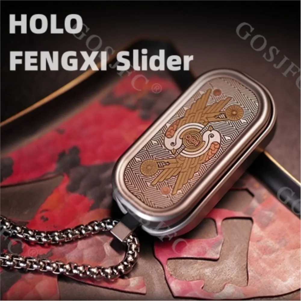 

Holo EDC FENGXI Fidget slider Limit 158pcs Push Slider Necklace Fidget Toys Antistress Relaxing Toys Metal For Adults