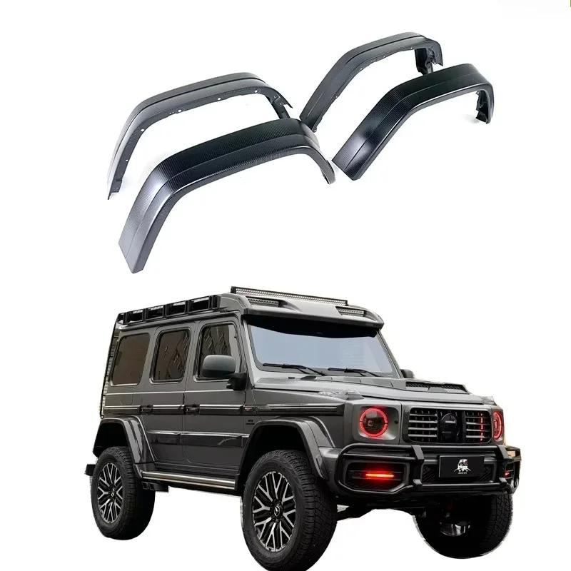 2019-2024Year G Class W463A G63 4X4 Style Fenders Dry Carbon Exterior Extend For W464 G63 4x4 Carbon Fiber Wide Fenders