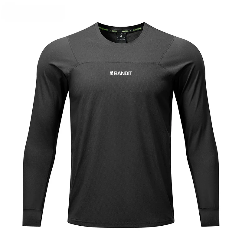 

Мужская футболка Bandit с длинным рукавом для активного отдыха, спорта, бега, походов, быстросохнущая, дышащая, для осеннего сезона, верхняя одежда размера M