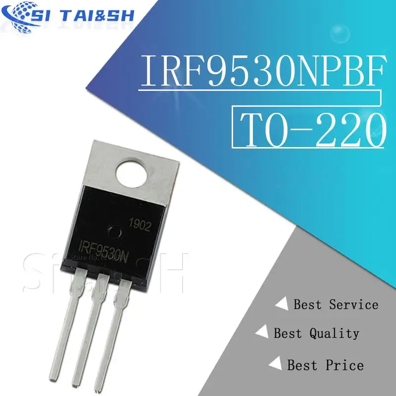 10ชิ้น/ล็อต IRF9530NPBF IRF9530N IRF9530ถึง-220 MOSFET P 100V 14A ของแท้ใหม่