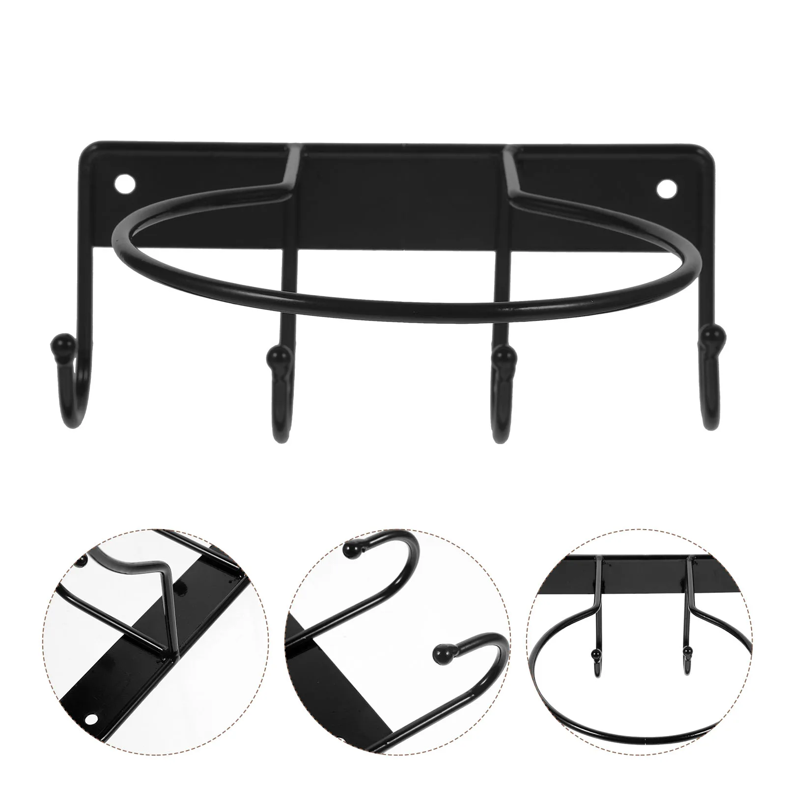 رف تخزين كرة السلة، جهاز منزلي من الحديد، حامل حائط، خطاف تعليق المعاطف، خطافات للتركيب