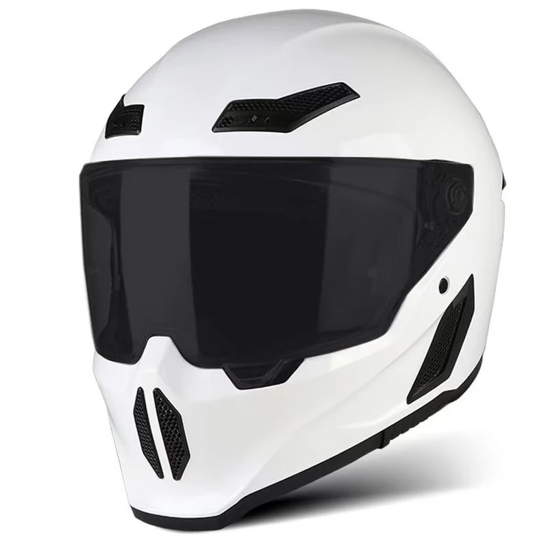 

Motorcycle Helmet All-Season Universal Retro Men's Bike Racing Street Bike Riding Running Motorcycle Riding Safety Helmets
