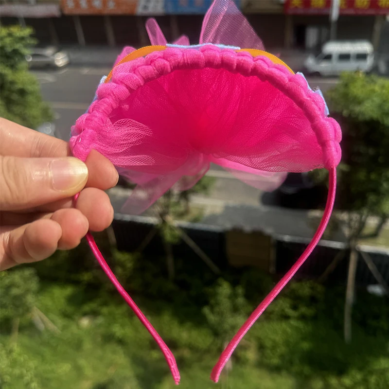 Diadema mágica de elfo para Halloween, Aro para el pelo de princesa Poppy Trolls, accesorios para el cabello para fiesta de cumpleaños