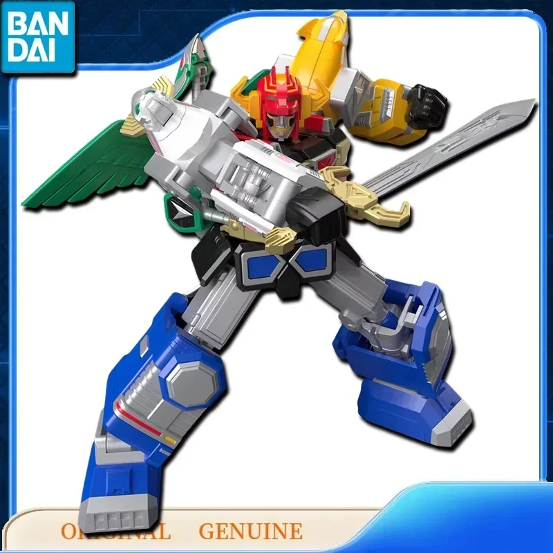 Bandai Original genuino SMP estrella bestia combinación bestia galáctica armadura plateada rey Anime figuras de acción juguete chico modelo adornos