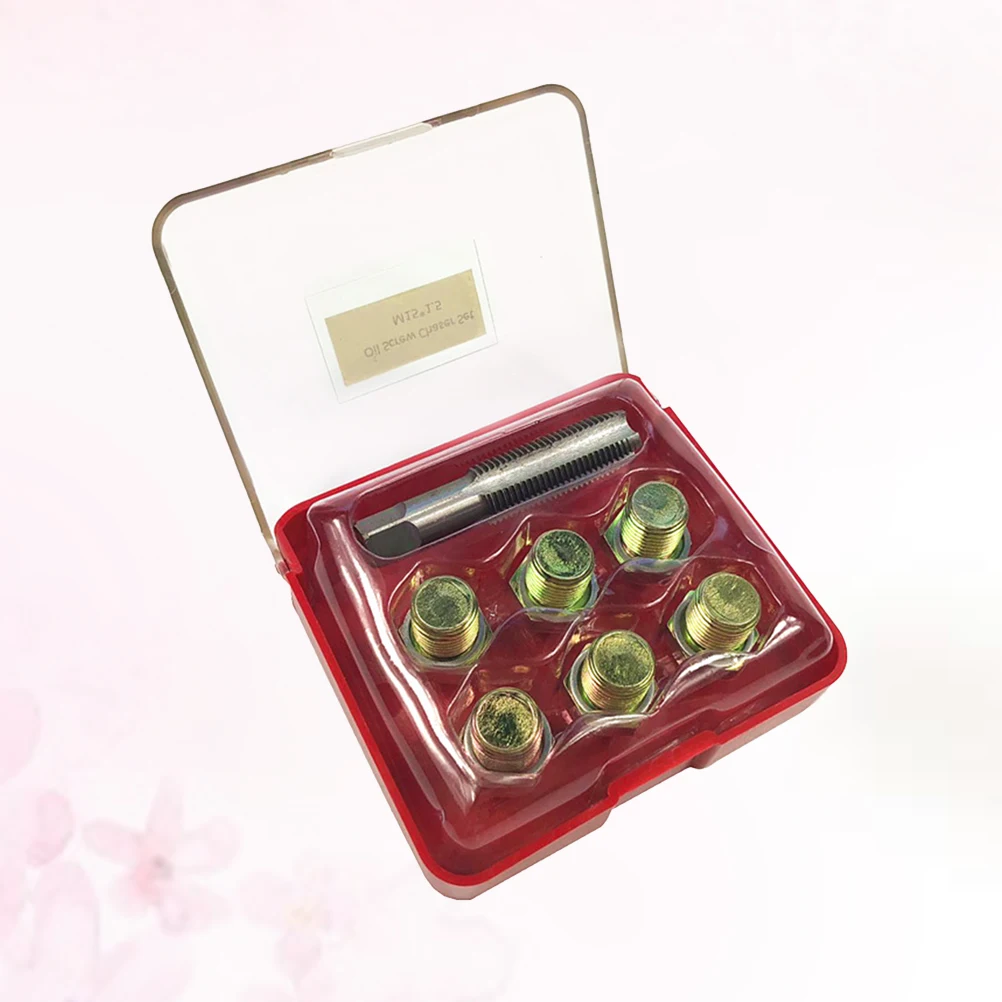 

13 Pcs Thread Repair Group Oil Pan Tool Sump Drain Plug Removal Automatic Garage