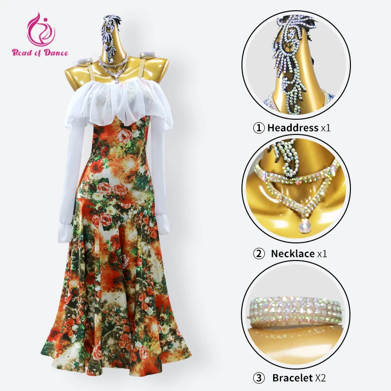 モダンダンスウェア プロムダンスドレス ワルツ衣装 フラメンコ 2025 ステージスーツ スタジアム カーニバル イブニングウェア レディース 長袖