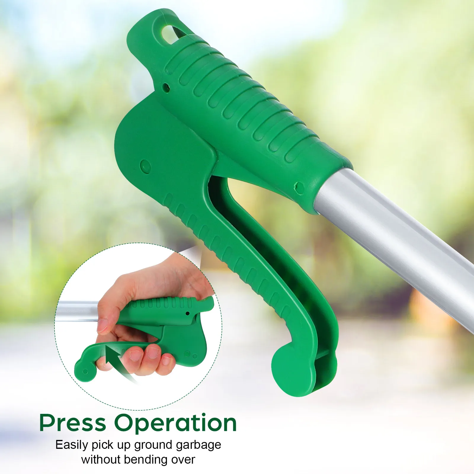 40Cm Aluminum Reacher Grabber Heavy Duty Up Reaching Claw Extended Reach Tool for Elderly Disabled Mobility Aid Trash Picker