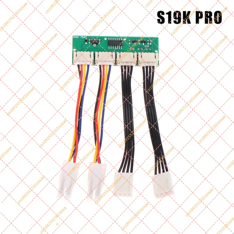 12V 4-In-1 Square 4Pin Fan Simulator Emulator Fan Spoofer Dummer Special Replacement for Antminer S19k Pro