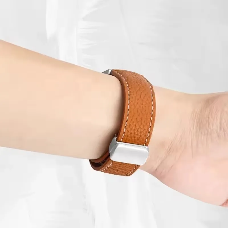 Магнитный кожаный ремешок для Samsung Galaxy Watch 8 Ultra 47 мм, спортивный удобный браслет Galaxy Watch 7 Ultra Correa, аксессуары