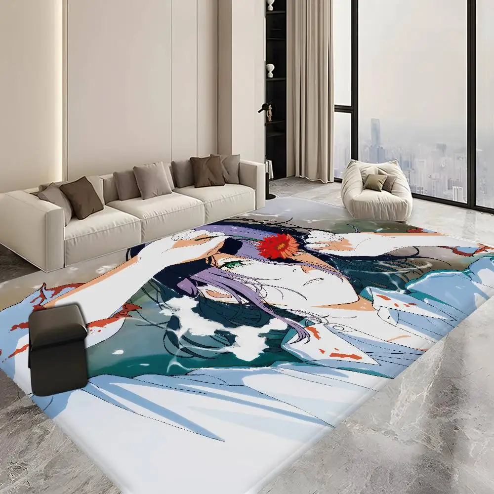 Anime ChainsawS Man Cartoon Room Mats Retro Multiple Choice Living Room Kitchen Rug Non-Slip Welcome Rug