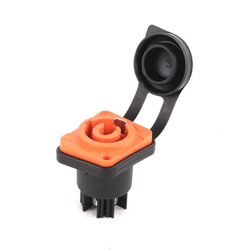 New Arrival IP65 Waterproof Powercon Connector 20a 250V 3 Pins Power Male Plug Power Female Chassis Socket Connector