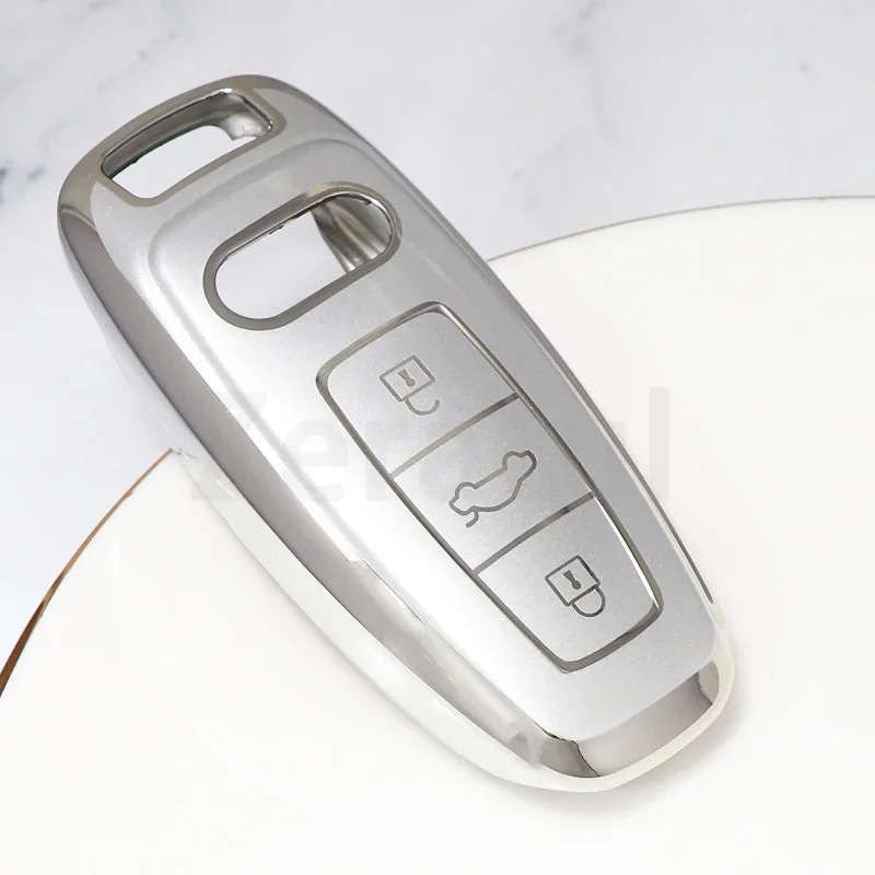 Shell Car Keyless Protected Fob Bag Remote Key Case Cover For Audi A3 A4 B9 A6 C8 A7 S7 4K A8 D5 S8 Q7 Q8 SQ8 E-tron Accessories