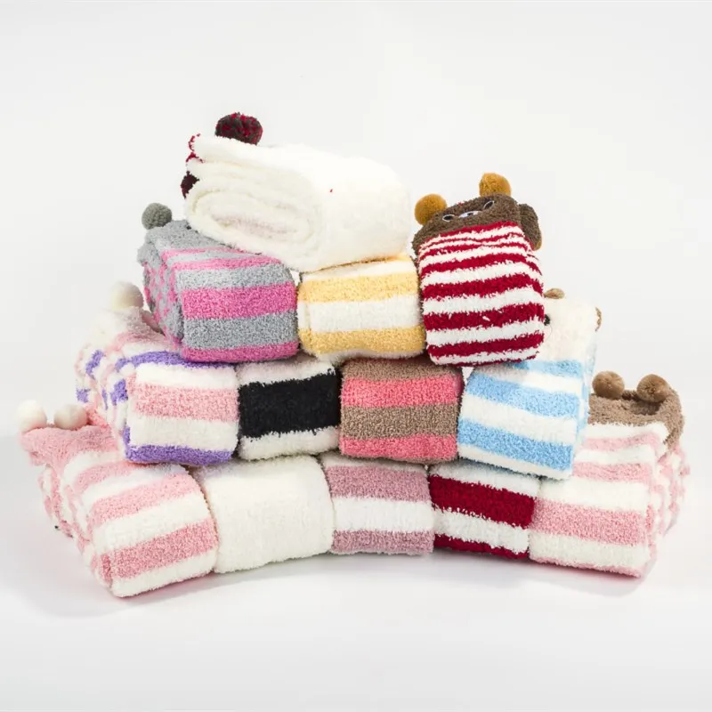 Gestreifte lange Socken für Damen, Panda-Katze, Winter, warm, für Damen und Mädchen, schwarz, weiß, lustig, über dem Knie, Oberschenkelhohe Strümpfe, Weihnachten – Detail 14