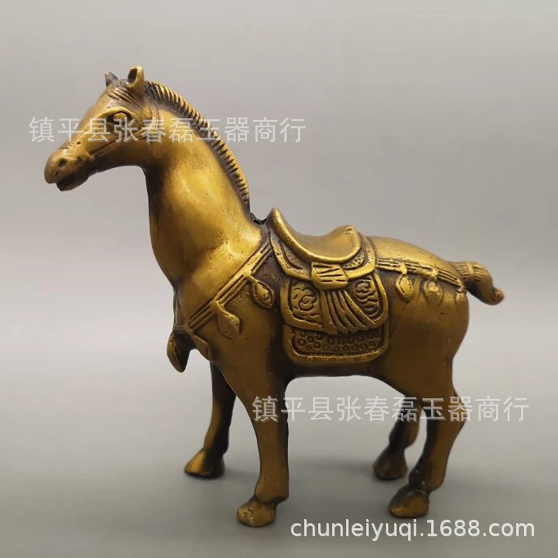 Zodiac Home Living Room Decoration Antique Collection Brass Animal Craft Copper Horse