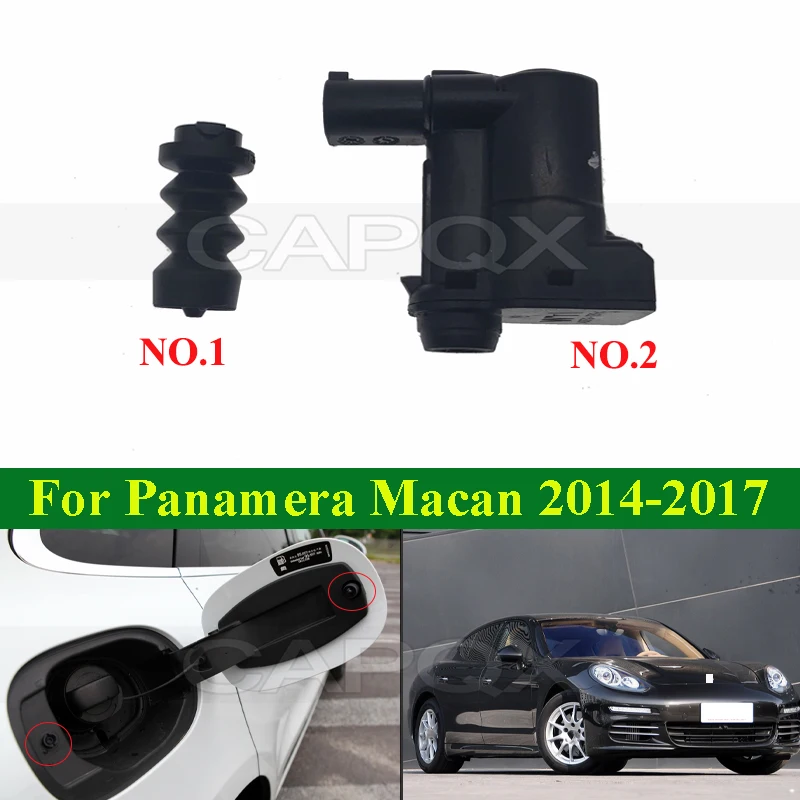 CAPQX Fuel Tank Cap Spring Rebound Buckle Snap For Porsche Panamera Macan 2014-2021 Oil Tank Outer Cover Filler Lid Motor