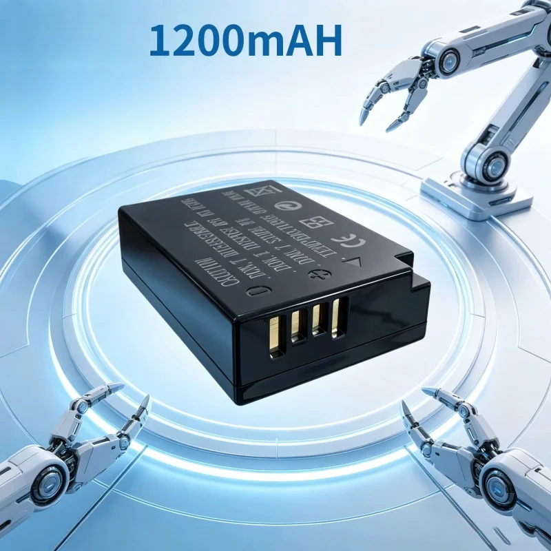LP-E17 Camera Battery Charger for Canon R50 R8 R10 M6 Mark II 200D Mark II 850D, 1200mAh Rechargeable Camera Battery