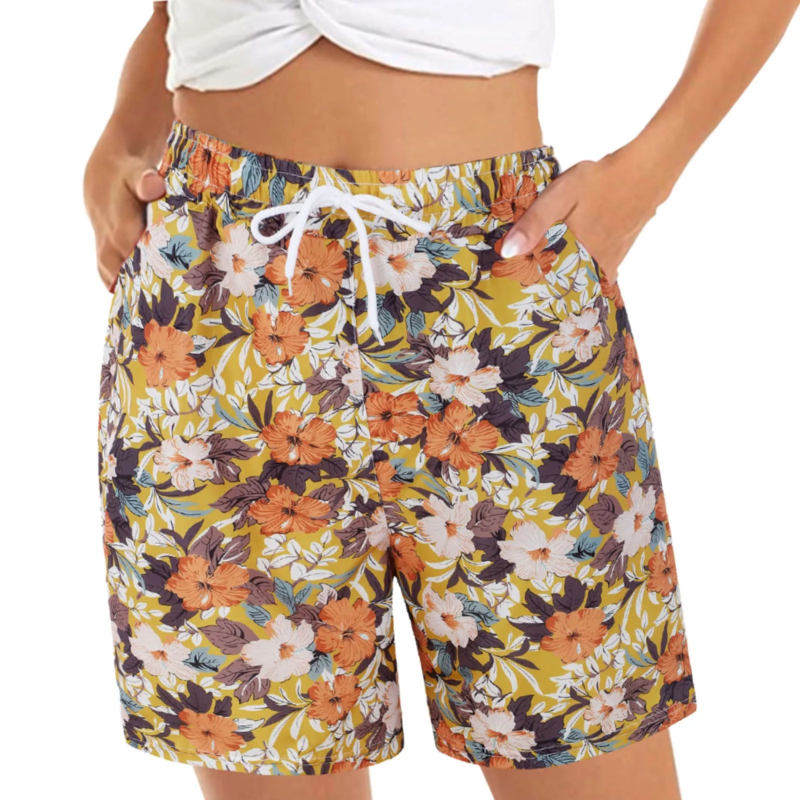 New Summer Beach Shorts Women\'s Fashion shorts Bermuda  Comfy Loose Casual Shorts For Women Beach Shorts