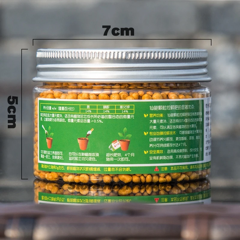 130g Controlled-release Fertilizer For Succulents Household Flowers & All Plants Granular Slow-release Nutrient Plant Fertilizer