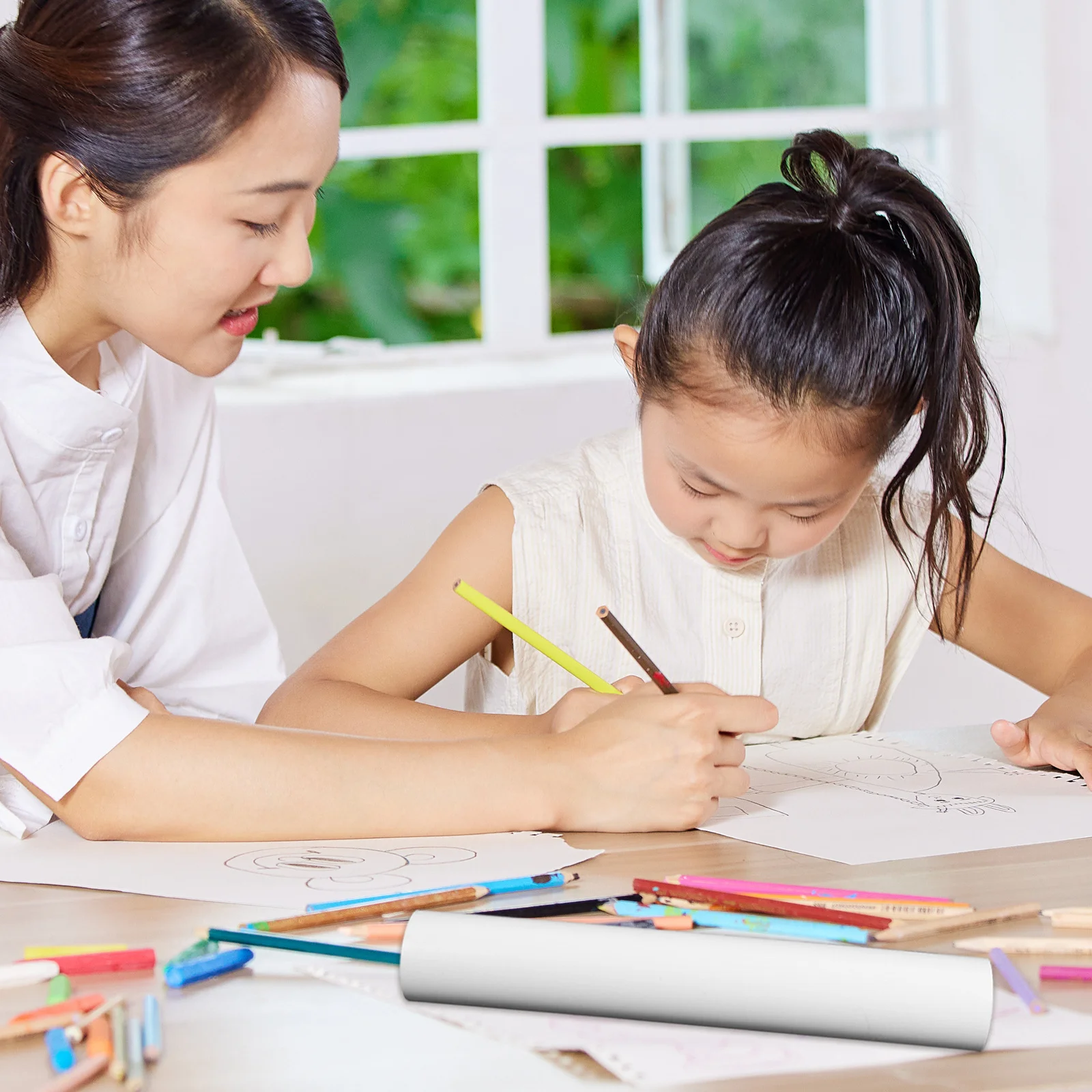 2pcs Poster Tube 100Cm Portable Artwork Storage Tube For Drawings Paintings Documents Cylinder Case For Drafting Plans