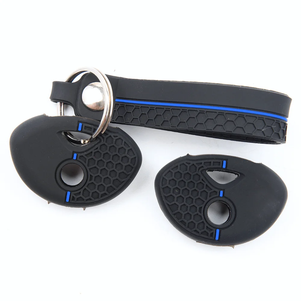 For BMW K1200R R1200RT K1300R S1000RR F650GS F800GS F800ST Full Coverage Silicone Key Shell Swivel Clip Strap Precise Fit