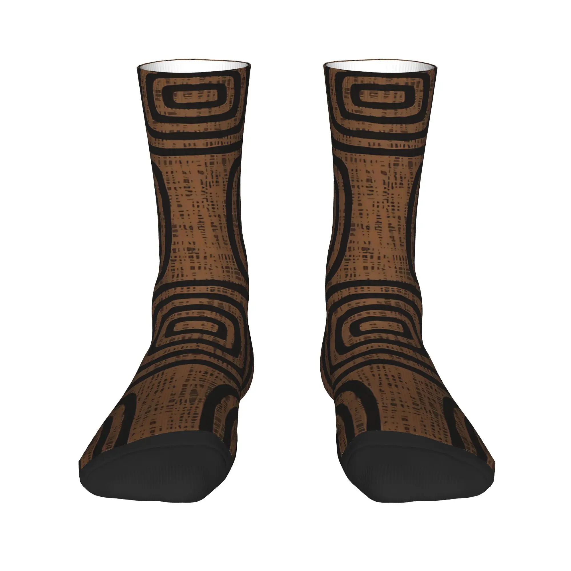 Modern Mud Cloth Concentric     Socks  Anti-Slip Stockings Adults Men Soft Breathable Running Sports Socks Spring Casual Socks