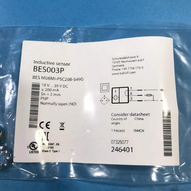 

M08MI-PSC20B-S49G M8 Switch Sensor New High-Quality