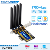 FENVI T919 Dual Band 1750Mbps 802.11AC Hackintosh BCM94360 MacOS Bluetooth 4.0 PCI-E Desktop WiFi Adapter Wireless Network Win10