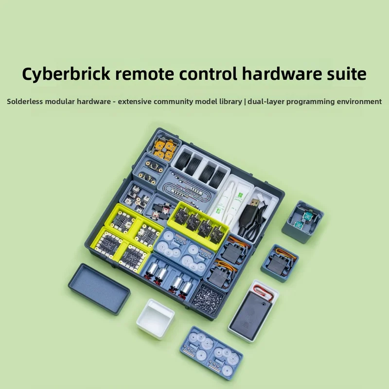 Original brand new CyberBrick remote control hardware set Racing Robot DIY B-ZK003 toy for Bambu lab Maker Treasure House