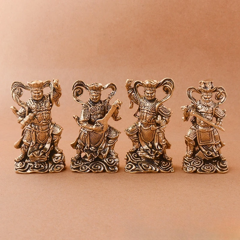 

Solid Brass Ornaments Of The Four Heavenly Kings Statues In The Heavenly Court