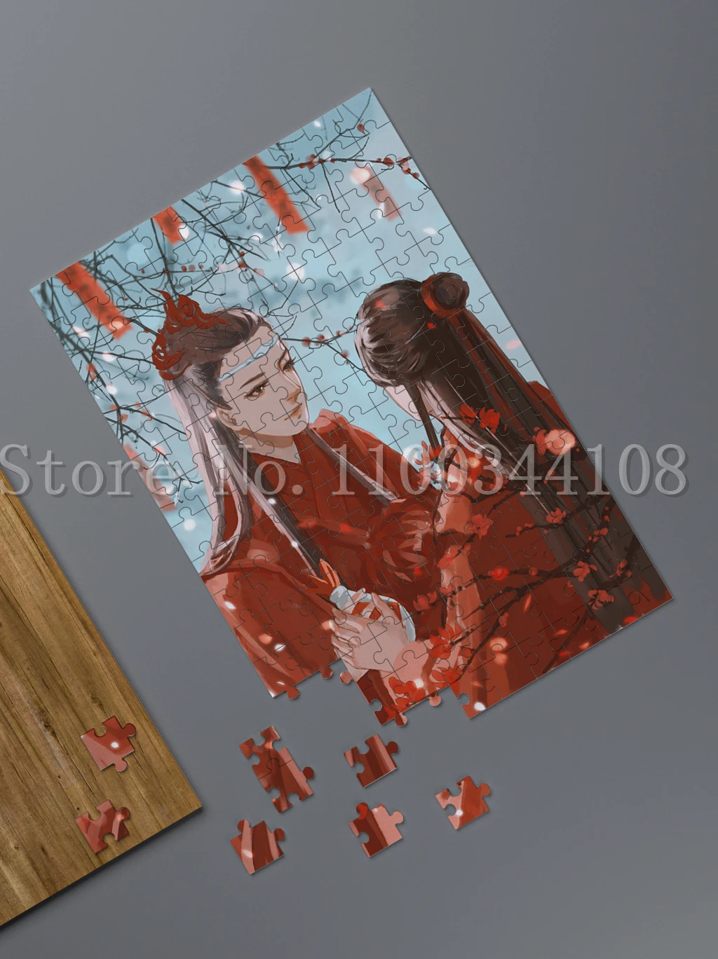 300/500/1000 조각 성인을위한 중국 애니메이션 퍼즐 Modaozushi 캐릭터 지그 소 퍼즐 감압 게임 조립 장난감