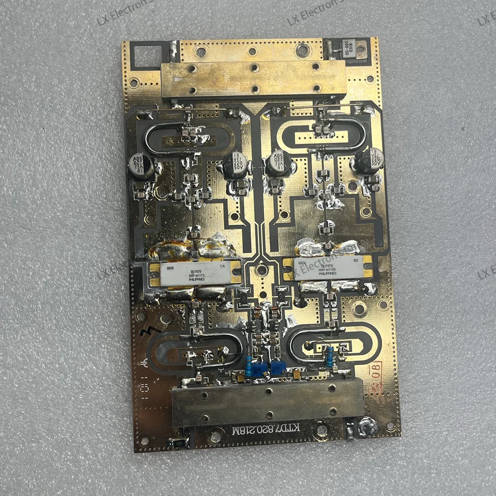 BLF878 LDMOS RF Power Amplifier Board.Theoretical max output up to 600W at 42V. For UHF, FM broadcasting& wireless communication