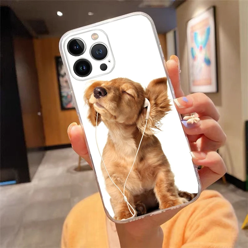 Phone Case For iPhone 16 15 14 Pro Max 16 15 14 13 12 Pro 15Plus iphone 11 Cocker Spaniel Dog Case Funda Capa Cell