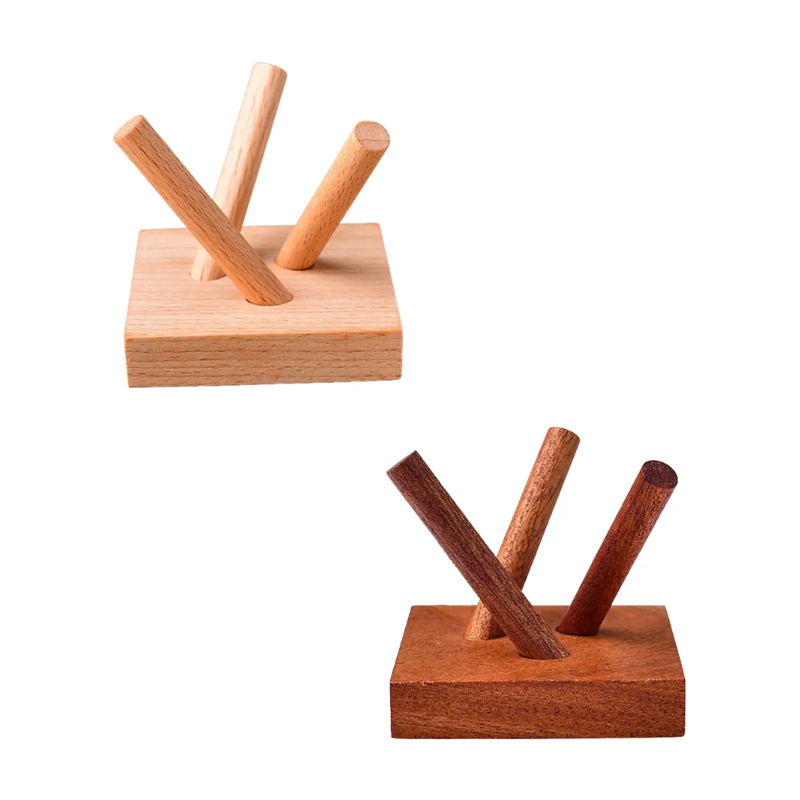 Wooden Display Stand Stable Stylish Pedestal for Office Farmhouse Home Decor #2