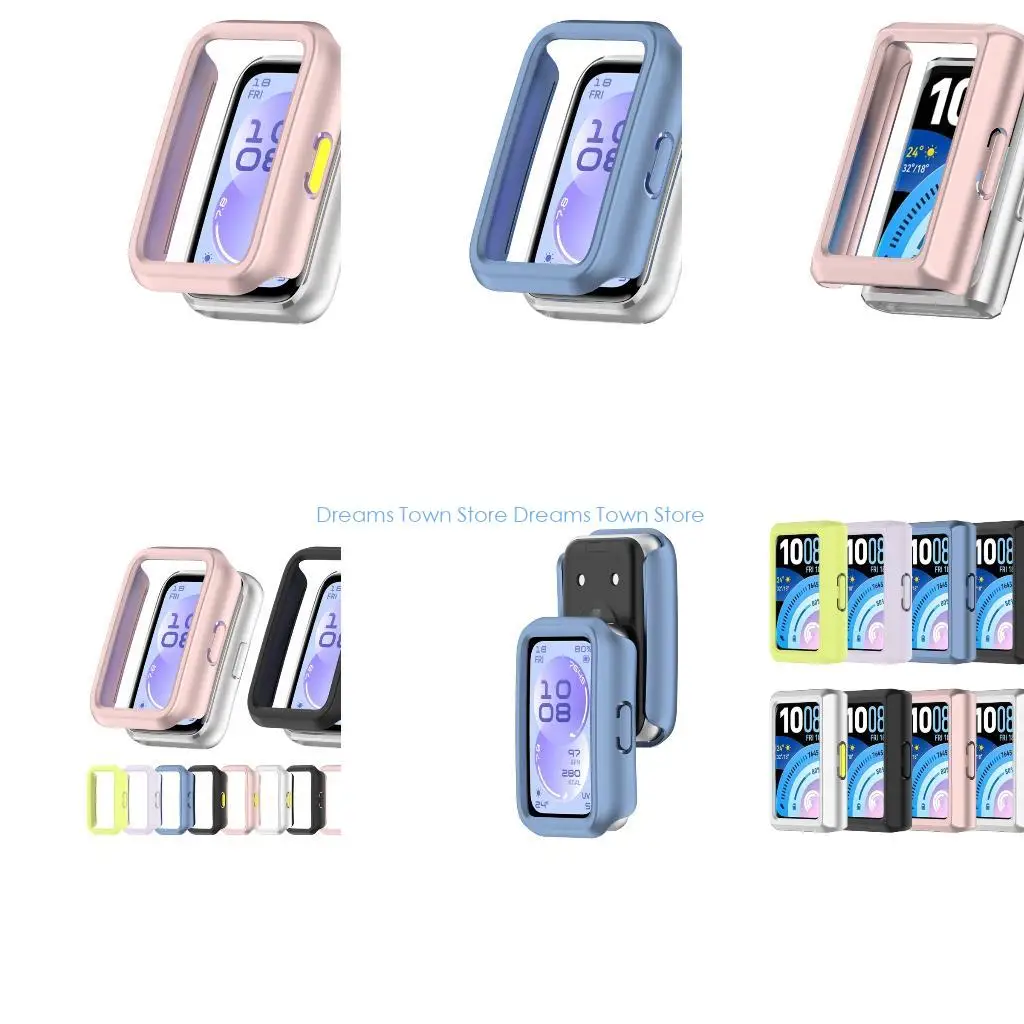 HX6A Semi Enclosed Case Hollow Out Protective Cover For Band 11/11P Smartwatch Lightweight Design Edged Protections