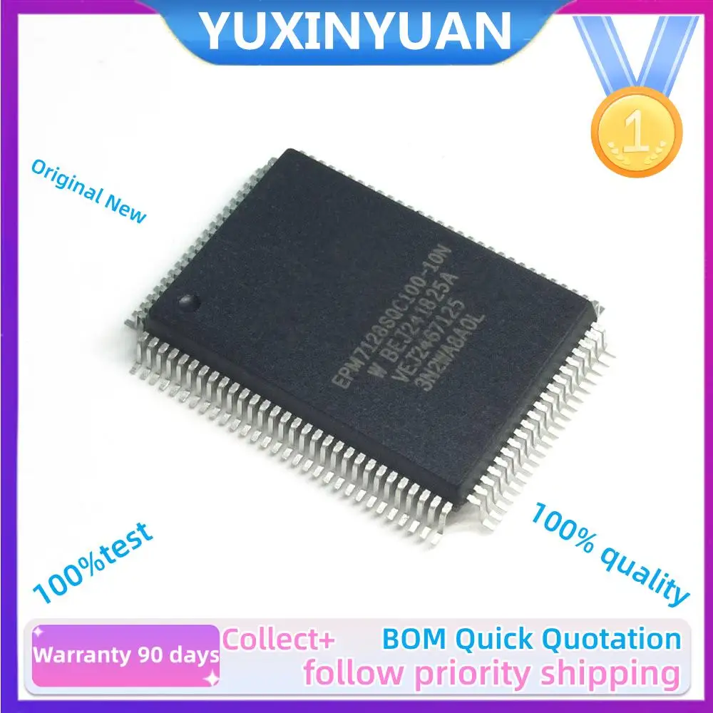 5PCS/LOT and new Original EPM7128SQC100-10N EPM7128SQC100 EPM7128SQC EPM7128 QFP100 IC CPLD 128MC 10NS in Stock 100%Test