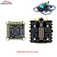DAKEFPV F722 Flight Control FC 3-12S 100A 120A 4in1 ESC F722 STACK 30x30mm ICM42688 Gyro For Remote Control FPV Racing Drone