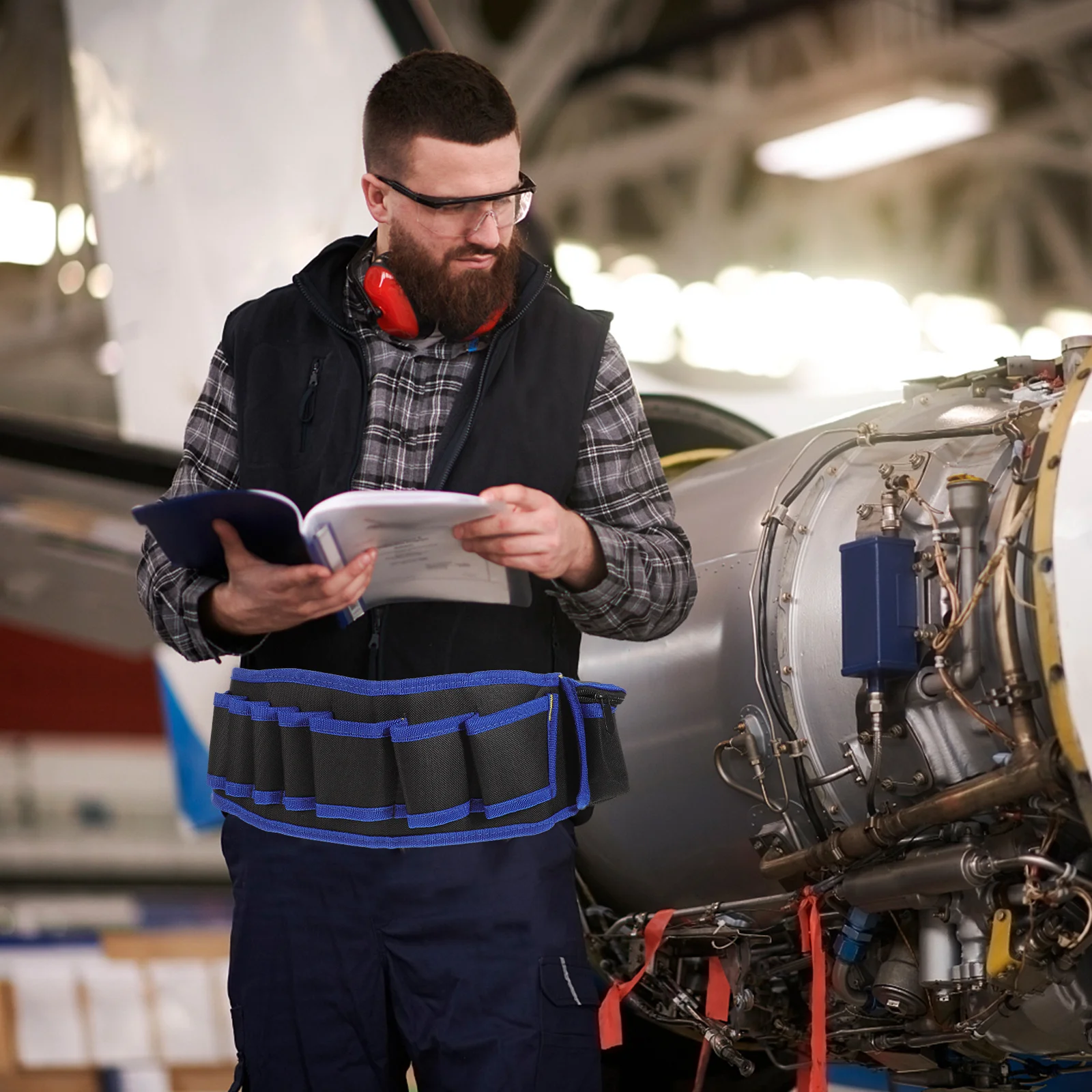 متعددة الوظائف حقيبة الخصر 600D أكسفورد القماش إصلاح حزام ل كهربائي نجار ميكانيكي أداة قابلة للتعديل حمل #1