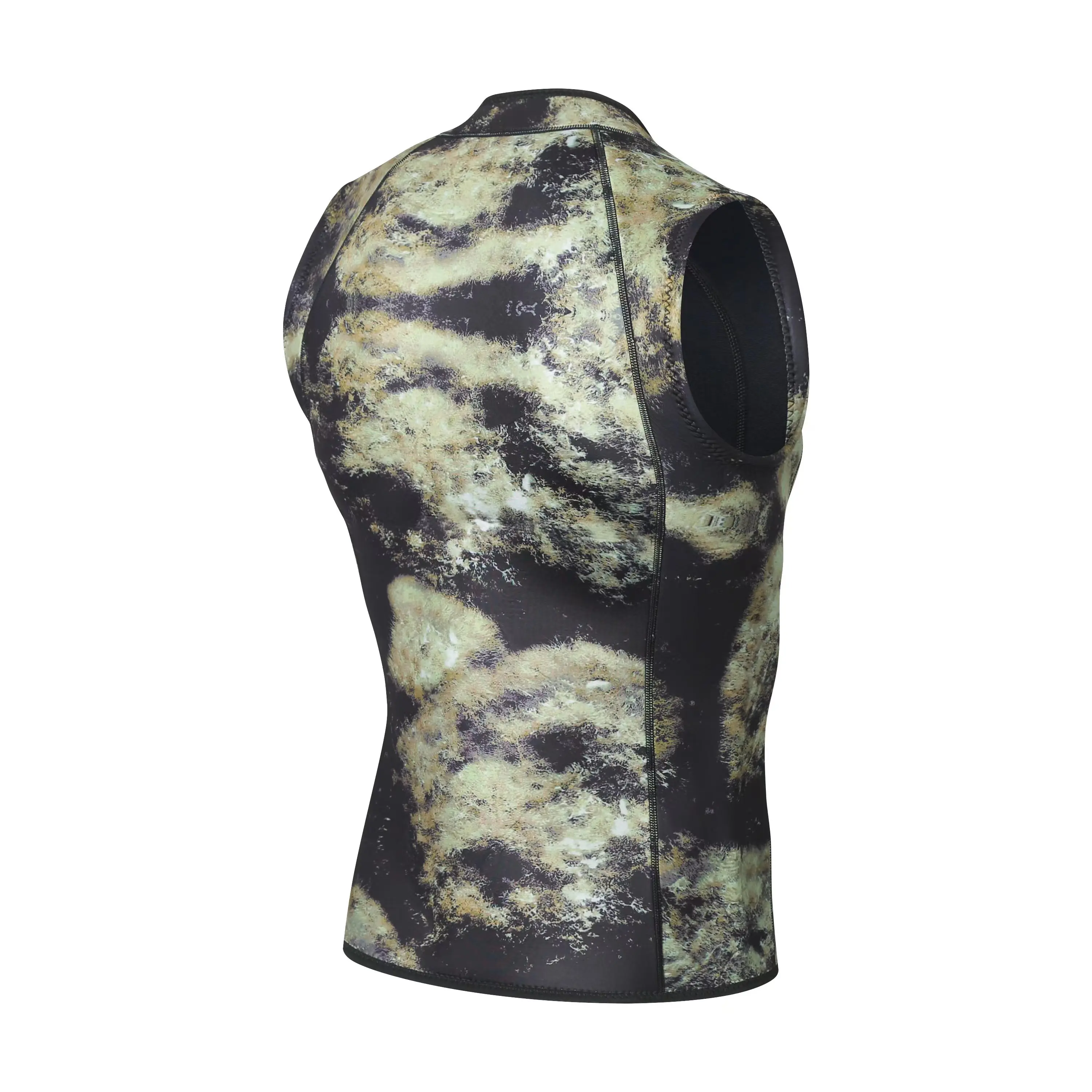 DEMMET Camouflage 3mm Wetsuit Men Women Neoprene Diving Vest Shorts Weights Sleeveless Scuba Swimming Suit Surf Fishing Vest