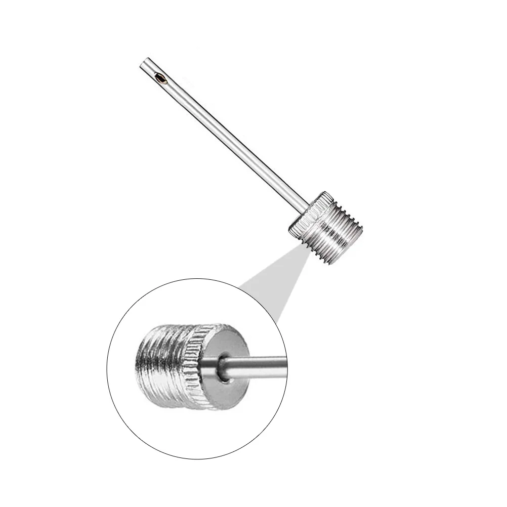 

60 Pcs for Inflatable Balloon Needle Air Pump Inflatables Inflating Needles Adapter ️ Silver Stainless Steel Inflation