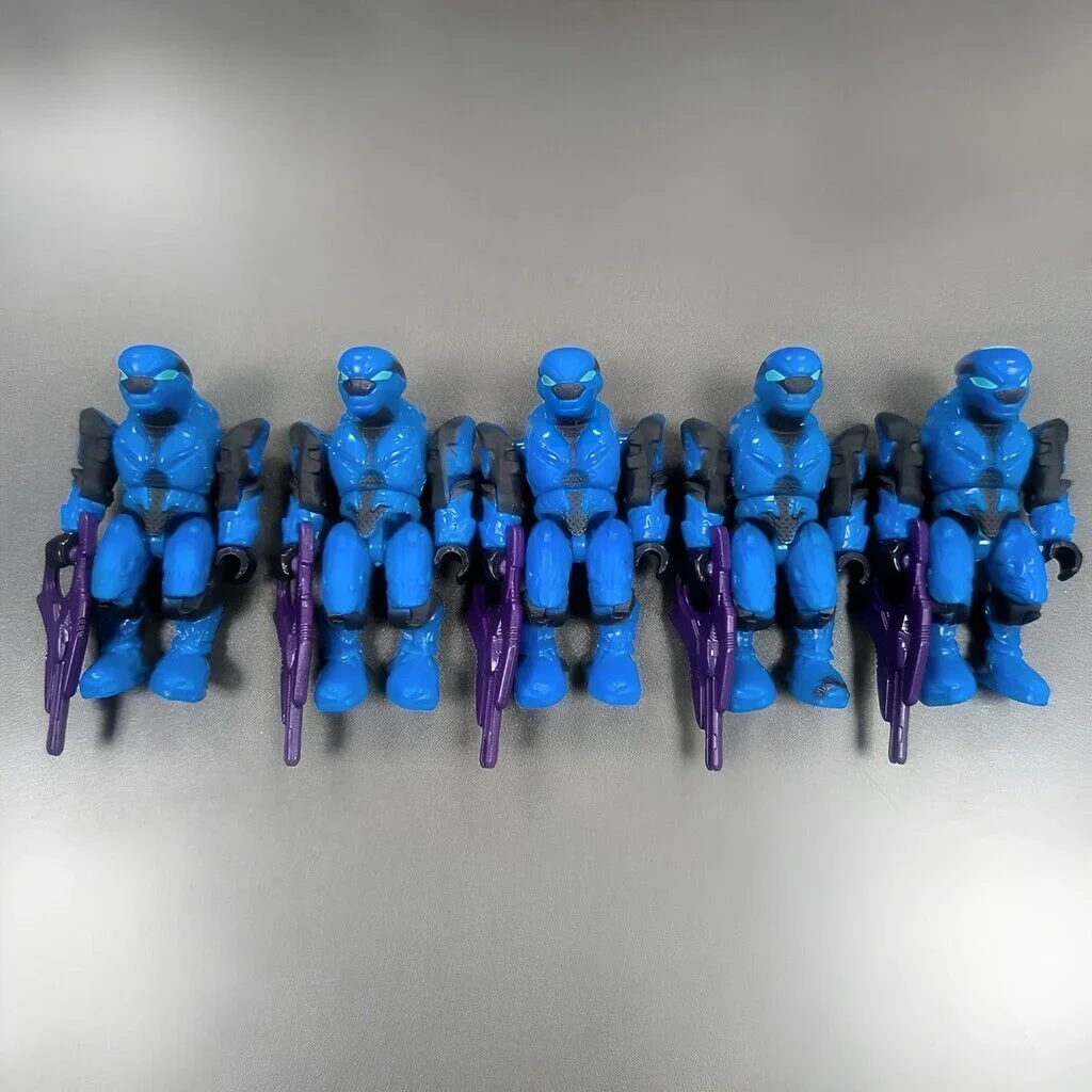 5Pcs Mega Bloks Blue Series Banshee Covenant Flight Elite (Blue) Old Joints