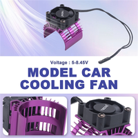 A30F-Motor Heatsink Cover Cooling Fan For Wltoys 144001 124019 124018 124016 104001 RC Car 540 550 3650 Motor Heat Sink